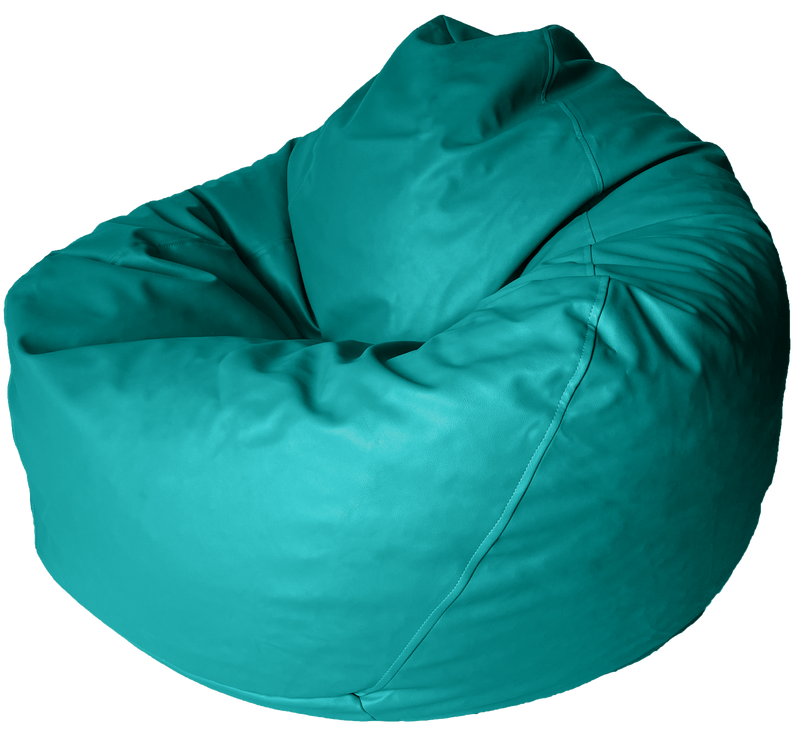 Classic Vinyl Bean Bag in Emerald Green