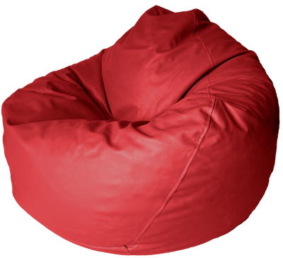 Classic Vinyl Bean Bag in Flame Red