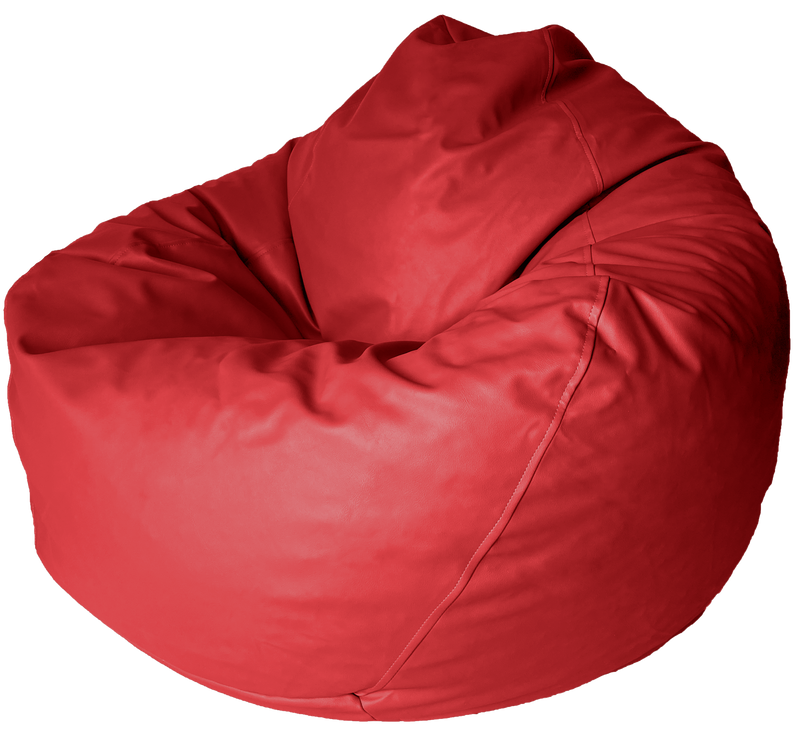 Classic Vinyl Bean Bag in Flame Red