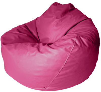 Classic Vinyl Bean Bag in Flamingo Pink