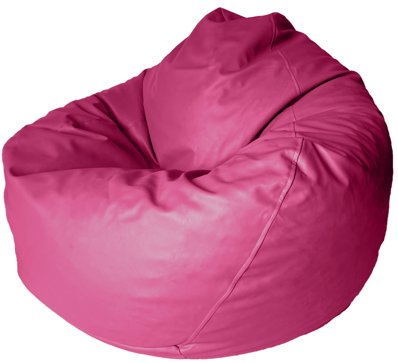 Classic Vinyl Bean Bag in Flamingo Pink