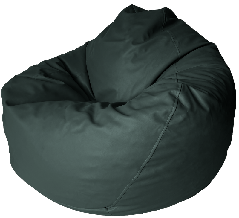 Classic Vinyl Bean Bag in Forest Green