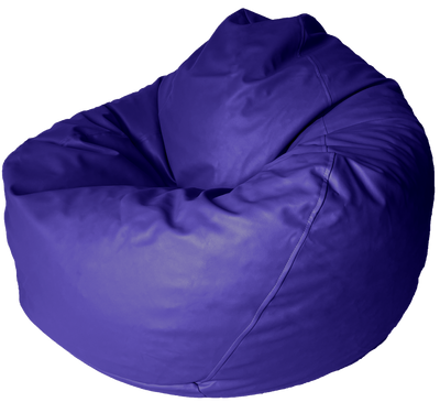 Classic Vinyl Bean Bag in Grape Purple