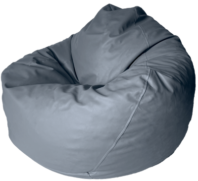 Classic Vinyl Bean Bag in Grey