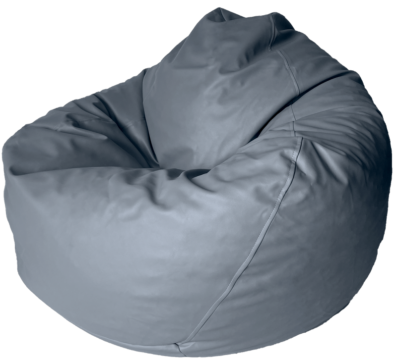 Classic Vinyl Bean Bag in Grey