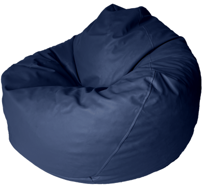 Classic Vinyl Bean Bag in Navy Blue