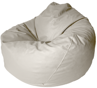 Classic Vinyl Bean Bag in Marshmallow