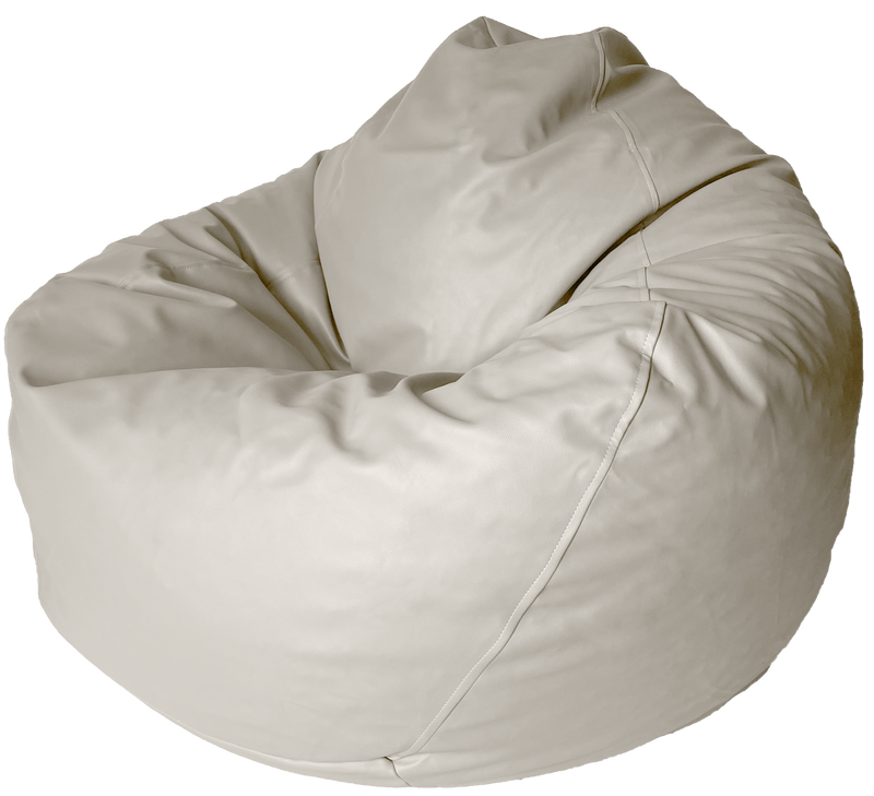 Classic Vinyl Bean Bag in Marshmallow