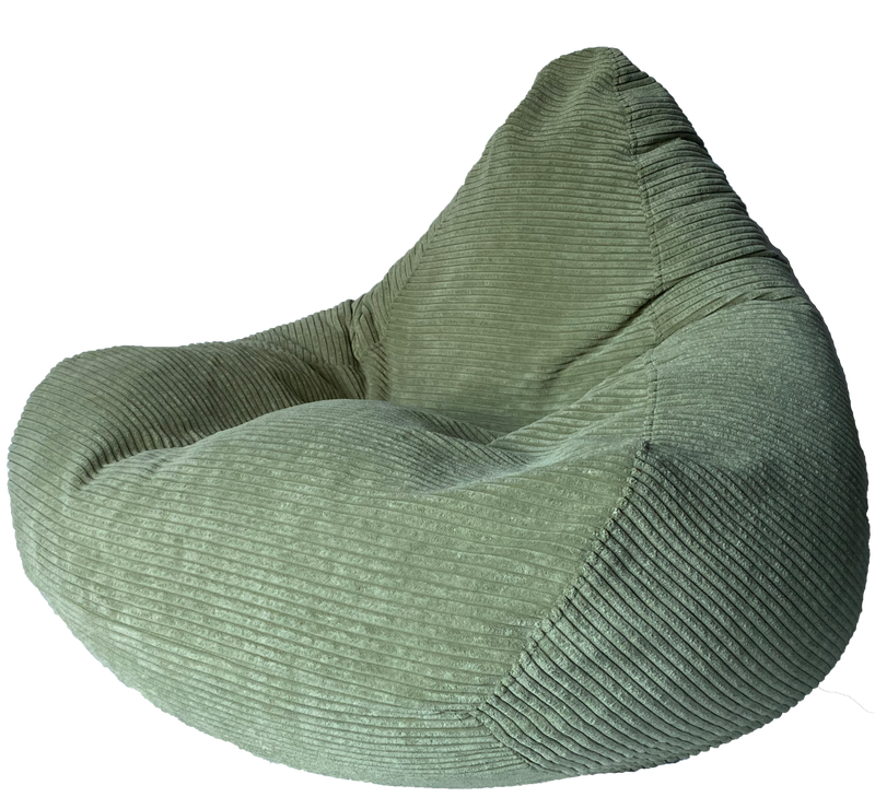 Profile Corduroy Luxury Bean Bag in Willow Green