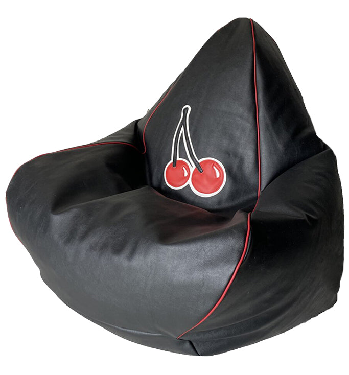 Cherry Vinyl Bean Bag