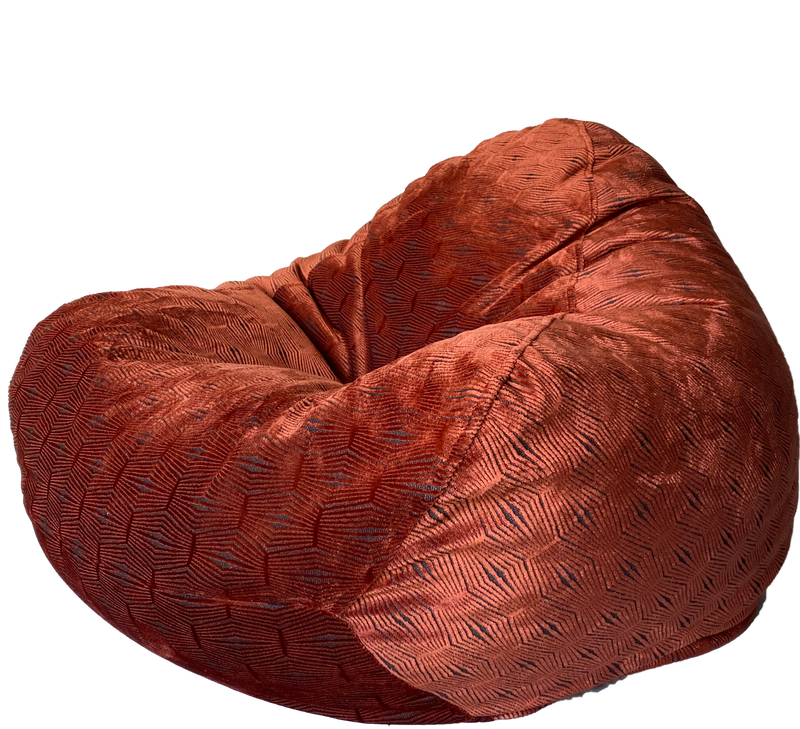 Warwick Fairmont Luxury Bean Bag in Terracotta