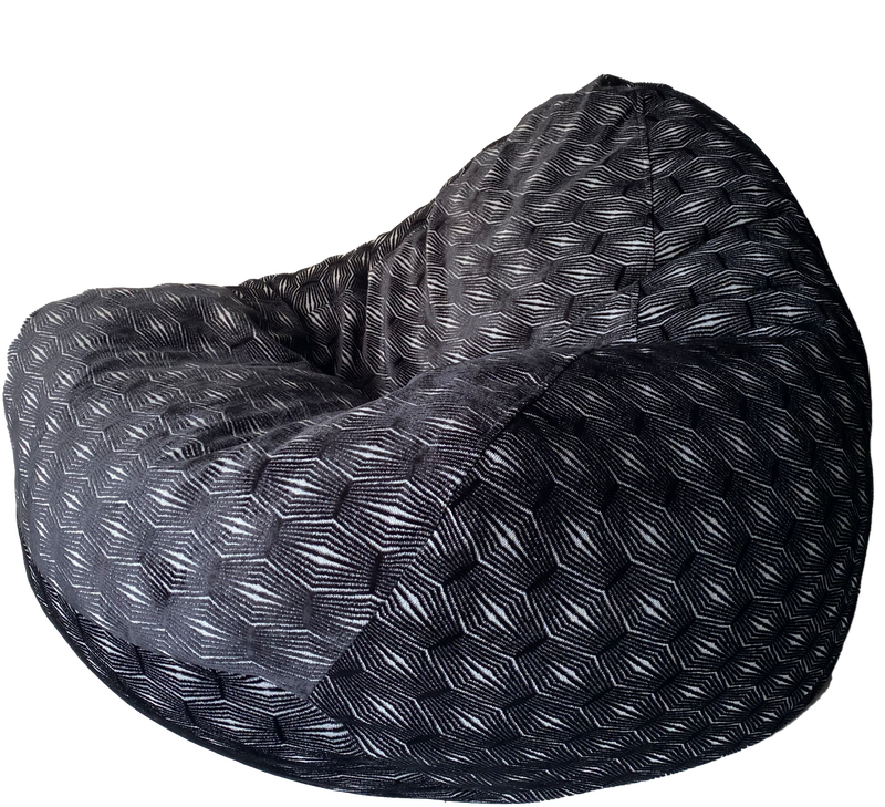 Warwick Fairmont Luxury Bean Bag in Onyx