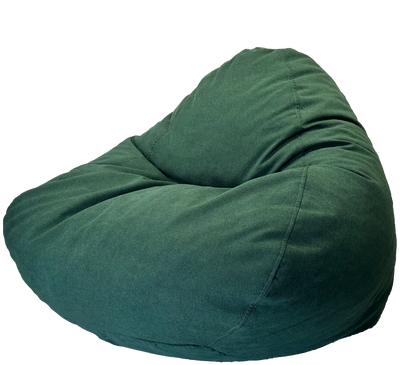 Atlas Luxury Bean Bag in Bottle Green