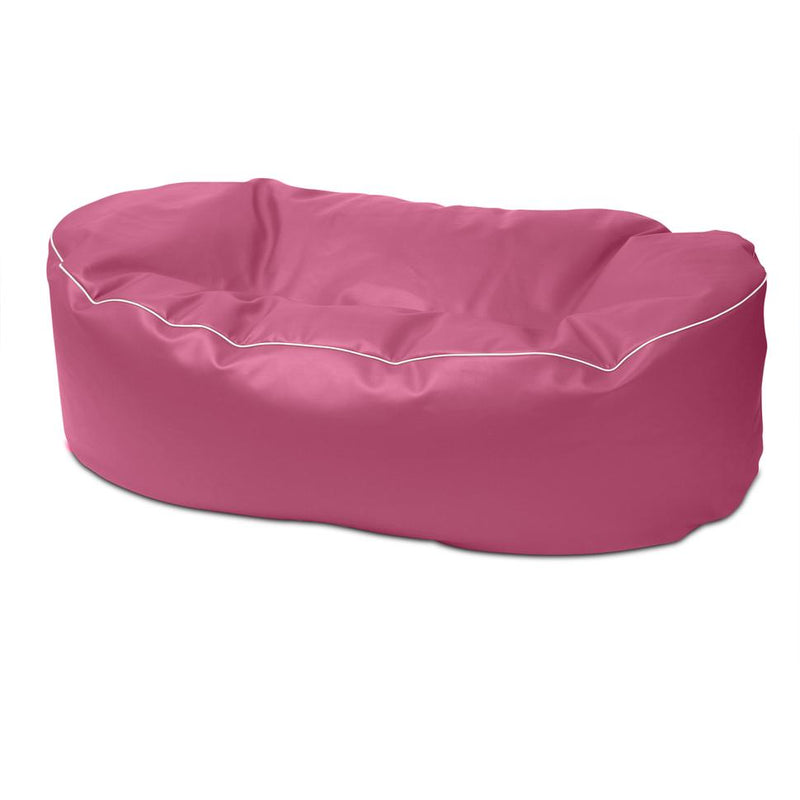 Retro 2 Metre Vinyl Couch in Flamingo Pink