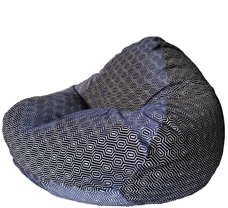 Warwick Grand Luxury Bean Bag in Navy