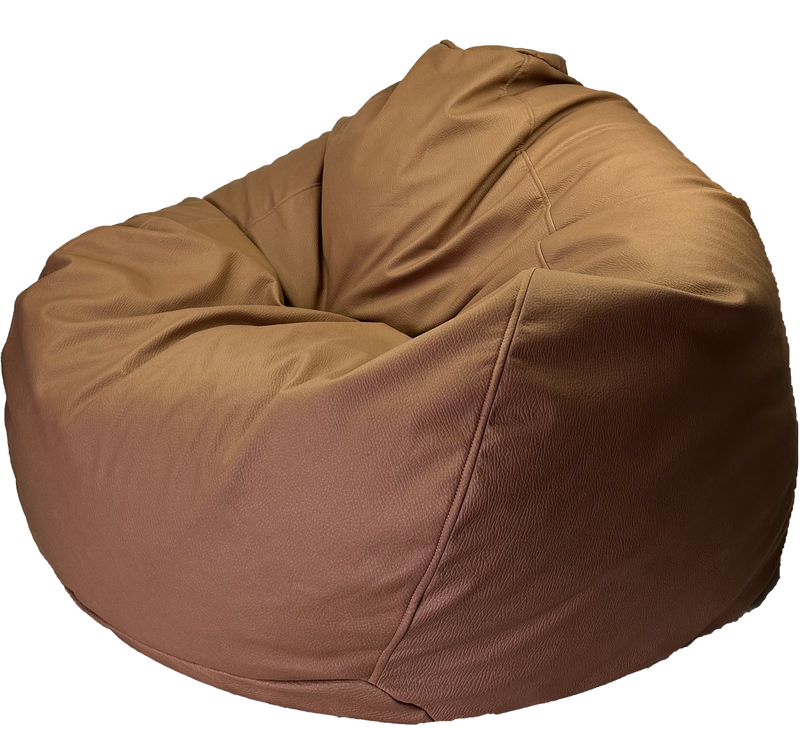 Rhino Leather Look Bean Bag in Tan