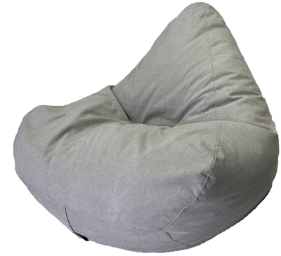 Atlas Luxury Bean Bag in Light Grey