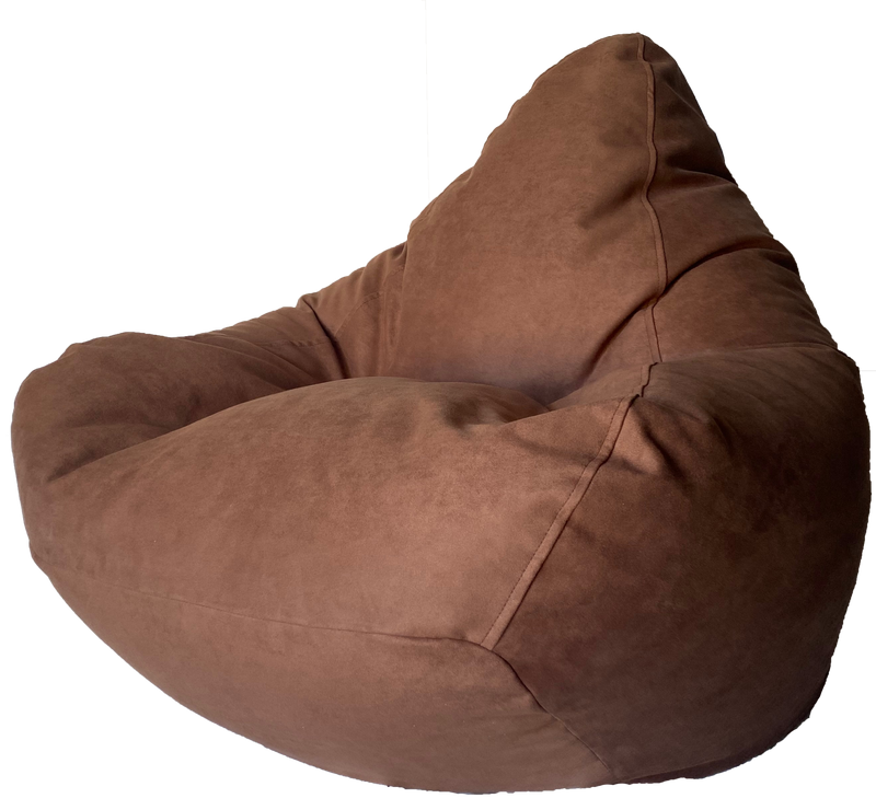 Super Suede Soft Bean Bag in Chocolate Brown