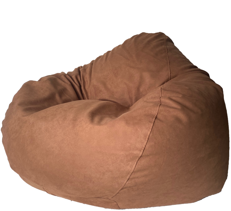 Super Suede Soft Bean Bag in Chocolate Brown