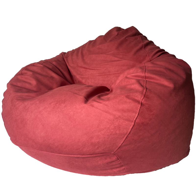 Super Suede Soft Bean Bag in Mexico Red