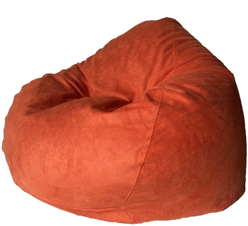 Super Suede Soft Bean Bag in Orange Spice