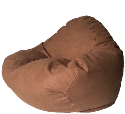 Super Suede Soft Bean Bag in Chocolate Brown