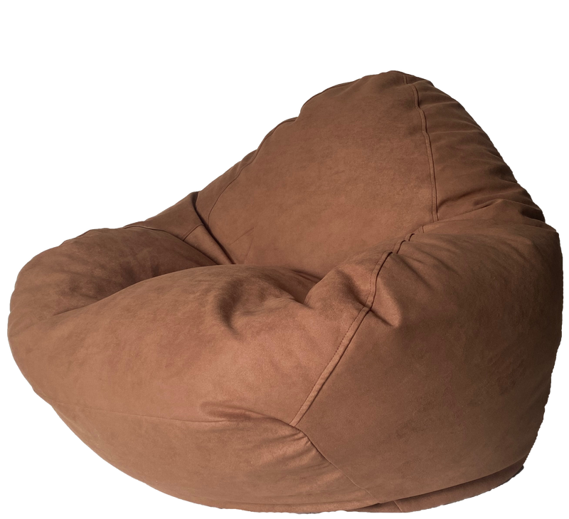 Super Suede Soft Bean Bag in Chocolate Brown