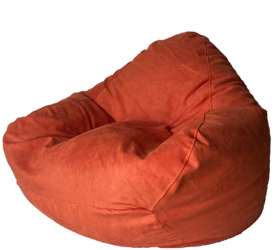 Super Suede Soft Bean Bag in Orange Spice