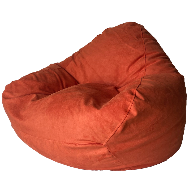 Super Suede Soft Bean Bag in Orange Spice