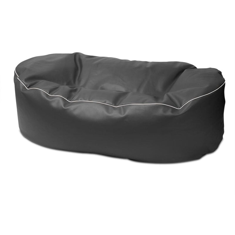 Retro 2 Metre Vinyl Couch in Thunder Grey