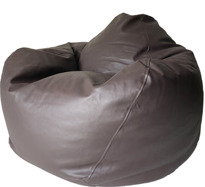 Classic Vinyl Bean Bag in Chocolate Brown