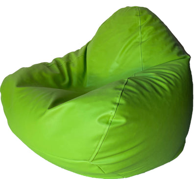 Classic Vinyl Bean Bag in Lime Green