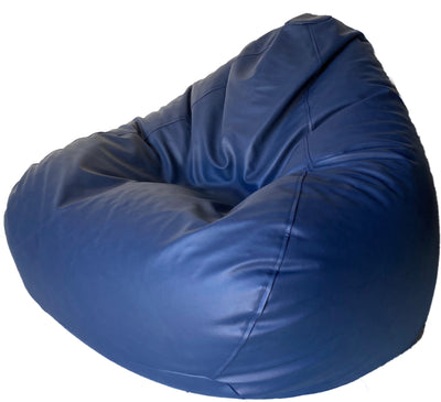 Classic Vinyl Bean Bag in Navy Blue