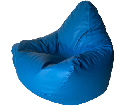 Classic Vinyl Bean Bag in Azure Blue