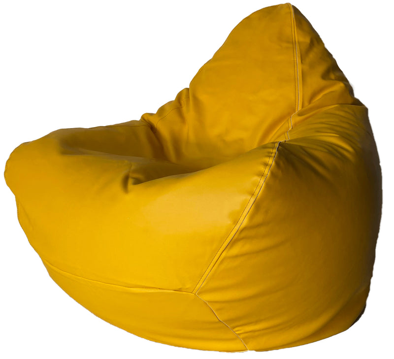 Classic Vinyl Bean Bag in Canary Yellow