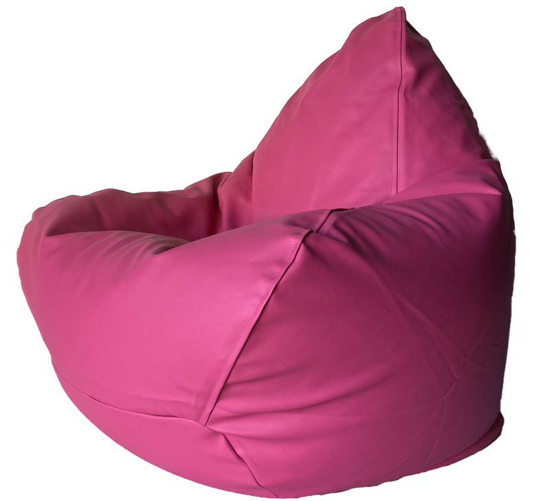 Classic Vinyl Bean Bag in Flamingo Pink