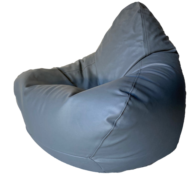 Classic Vinyl Bean Bag in Grey