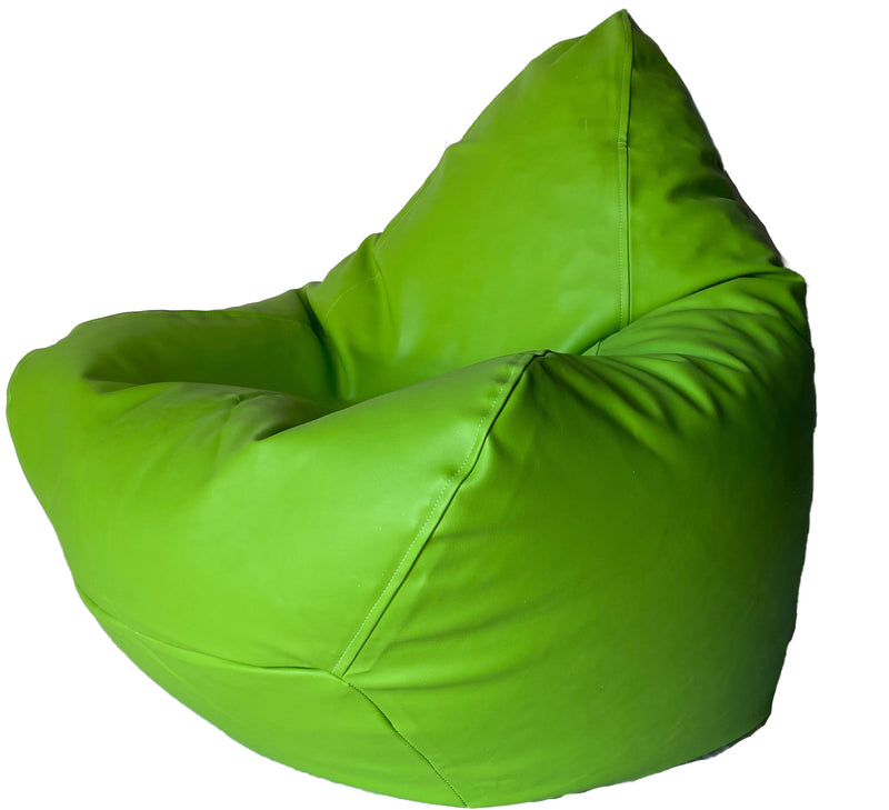 Classic Vinyl Bean Bag in Lime Green