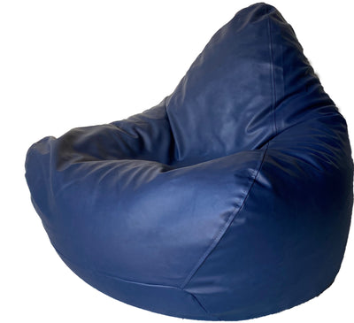 Classic Vinyl Bean Bag in Navy Blue