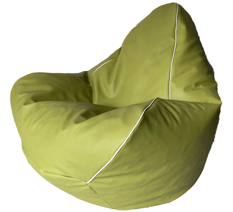 Retro Vinyl Bean Bag in Apple Green