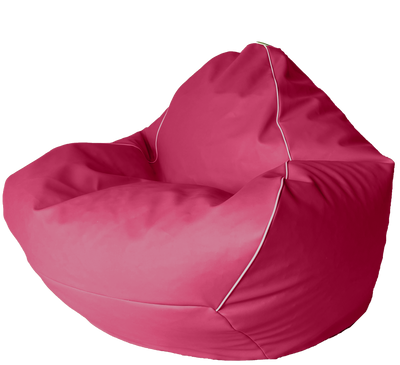 Retro Vinyl Bean Bag in Flamingo Pink