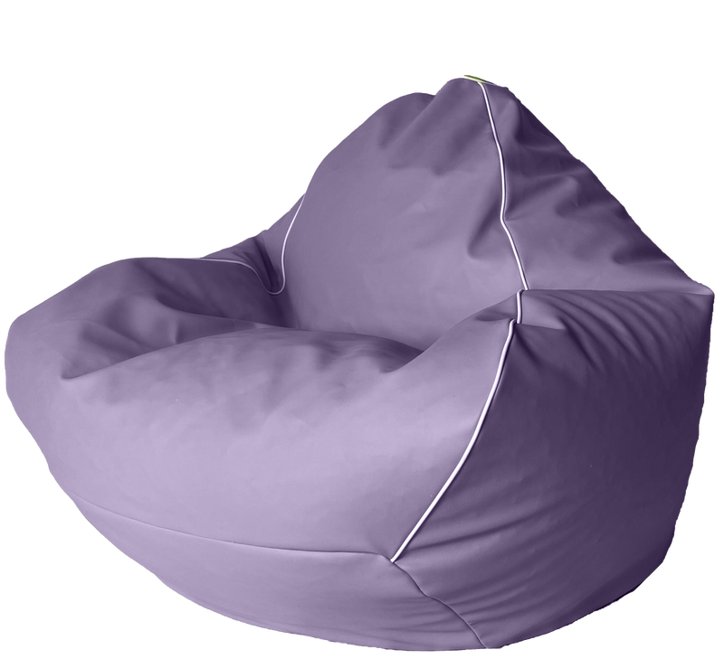 Retro Vinyl Bean Bag in Lilac