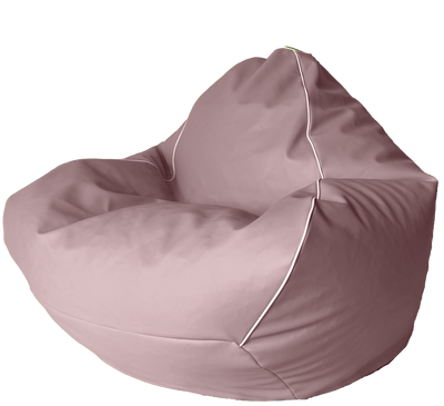 Retro Vinyl Bean Bag in Mink Pink