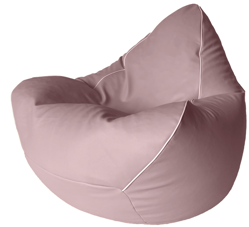 Retro Vinyl Bean Bag in Mink Pink