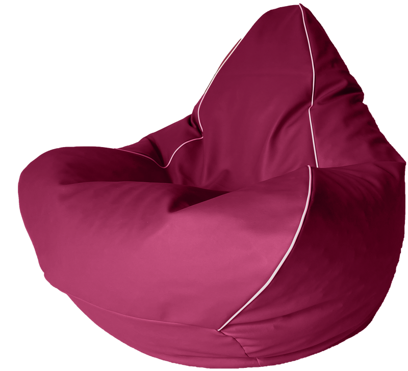 Retro Vinyl Bean Bag in Primrose Pink