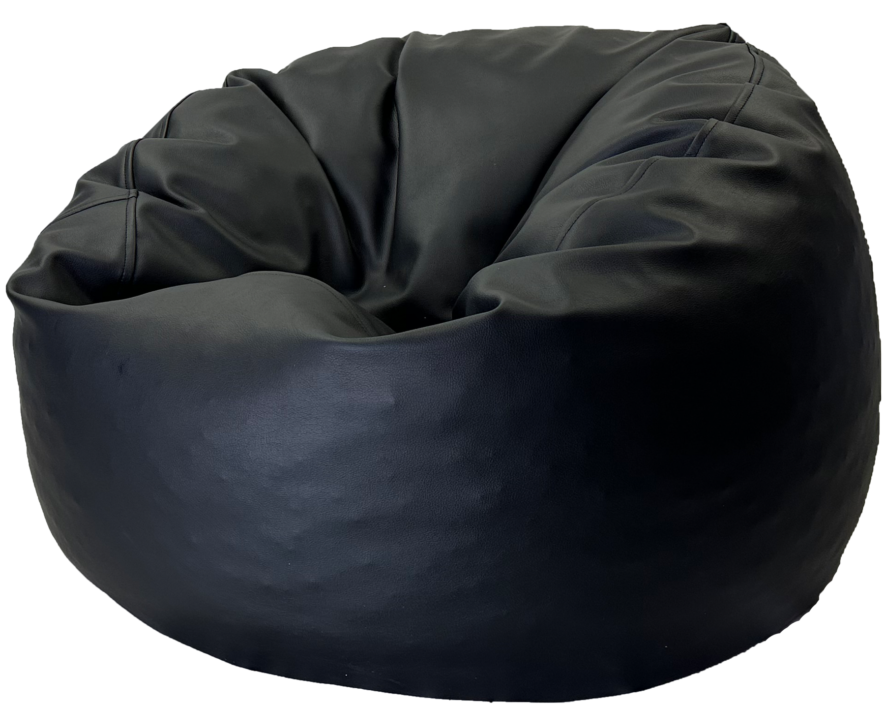 Sale Pod Couch Vinyl Profile Viva Leather Look Bean Bag in Black