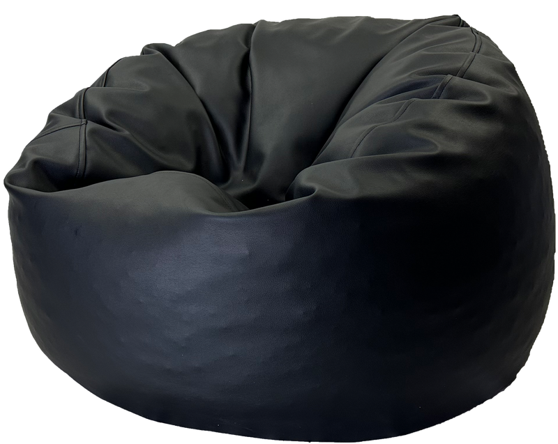 Sale Pod Couch Vinyl Profile Viva Leather Look Bean Bag in Black
